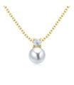 Charming Pearl Silver Necklaces SPE-5648
